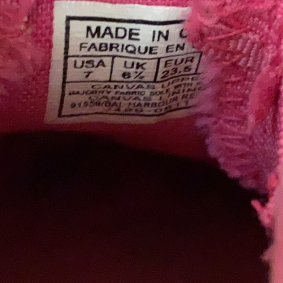 Baby girls Polo Ralph Lauren pony logo girls pink sneakers canvas shoe - Picture 12 of 14